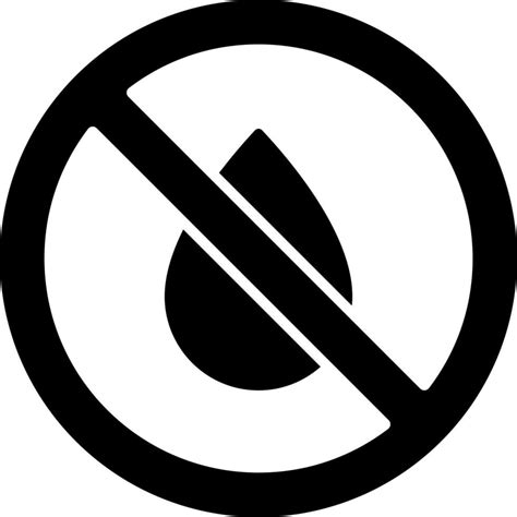 No water icon in Black and White color. 24279136 Vector Art at Vecteezy