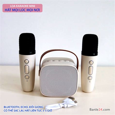 Loa karaoke mini bluetooth siêu cute nghe nhạc ca hát mọi lúc mọi nơi