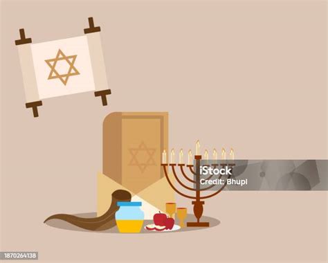 Yom Kippur Primary Holy Day In Judaism Stock Illustration Download