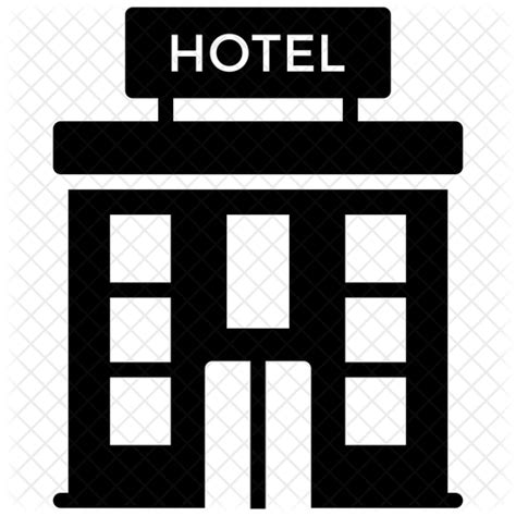 Hotel Icon - Download in Glyph Style