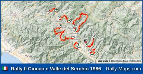 Streckenverlauf Rally Il Ciocco E Valle Del Serchio Ciar