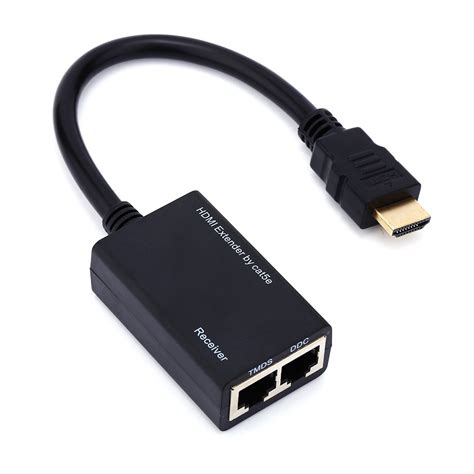 Amazon Pomya 1080P HDMI Extender To RJ45 Adapter Cable 30M