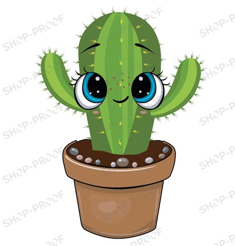 Emoji Cactus Vector - Design Shop by AquaDigitizing