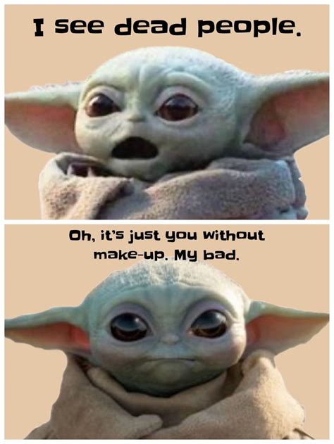 The Baby Yoda Has Two Different Expressions