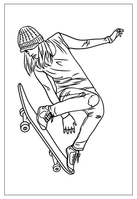 Desenho Para Skate - Desenhos de Skate para Colorir e Imprimir - Tudo Para Colorir