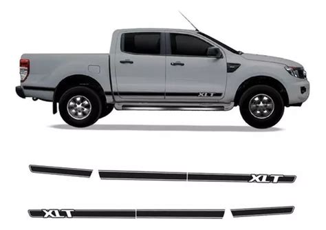 Kit Faixa Ford Ranger Xlt Adesivo Lateral Preta Decorativo MercadoLivre