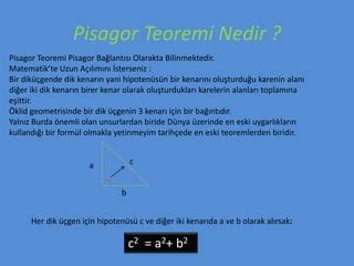 Pisagor Teoremi PPT