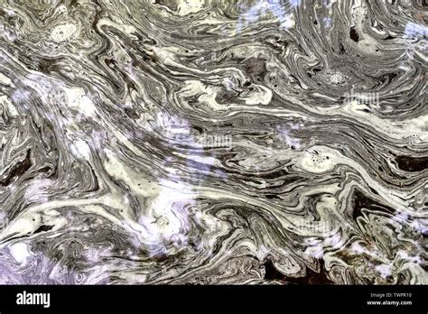 Polluted Water Dirty Water Close Up Environmental Disaster Stock