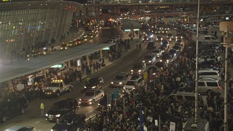 Outraged By Immigration Ban Protestors Rally At Jfks Terminal 4 The