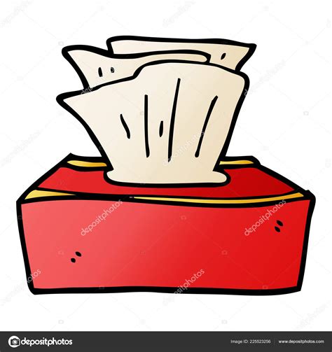 Cartoon Doodle Box Tissues Stock Vector Image By Lineartestpilot