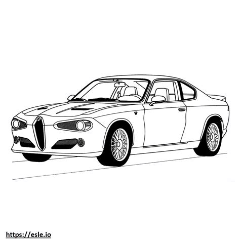 Alfa Romeo Giulia 2024 coloring page