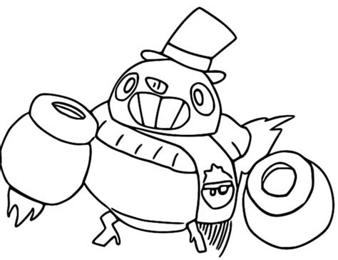 Coloriage Brawlidays Tick Bonhomme De Neige