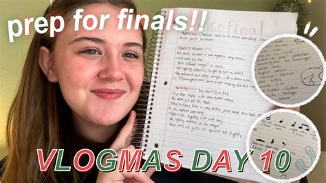 Prep For Finals VLOGMAS DAY 10 YouTube