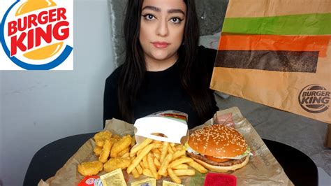 Burger King Mukbang Whopper Meal And Nuggets Youtube