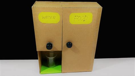 Diy Simple Water And Candy Dispenser At Home Diy Cardboard Water