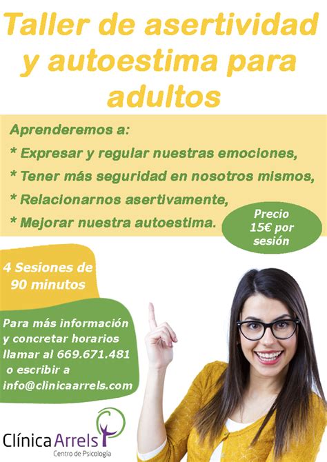 Clínica Arrels Centro De Psicología En Castellón Taller De Autoestima Para Adultos