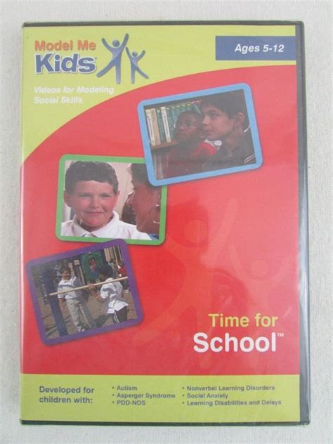 Model Me Kids Dvd Ages 5 12 Social Skills Autisim Aspergers Time For