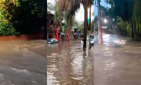 Temporal E Inundaciones En Buenos Aires Calles Tapadas Por Agua