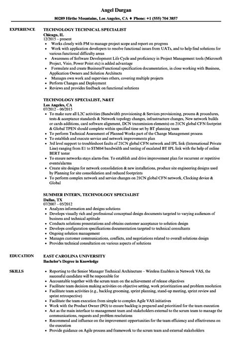 Information Technology Resume Samples