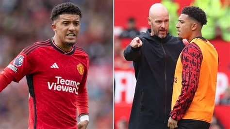 Jadon Sancho Hits Back At Erik Ten Hag Over Untrue Claims After Being Dropped By Man Utd Boss