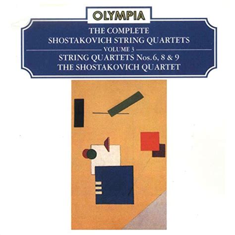 Amazon Shostakovich Complete String Quartets Vol The