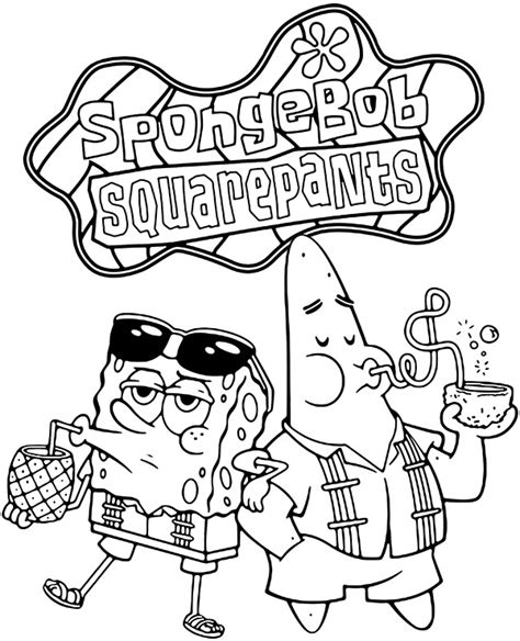 Spongebob Winter Coloring Pages