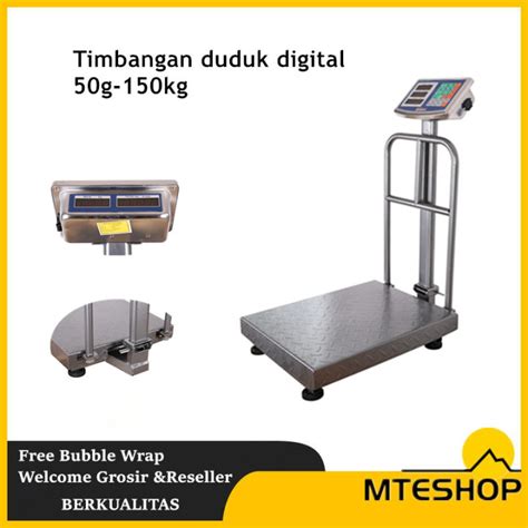 MTE Timbangan Duduk Digital Kapasitas 150kg Electrik Platform Scale