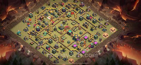 Best Anti 3 Stars War Base TH14 With Link Anti Everything 2023 Town