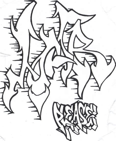 Letras De Graffiti Para Colorear Imagui