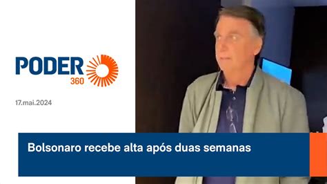 Bolsonaro recebe alta após duas semanas internado YouTube