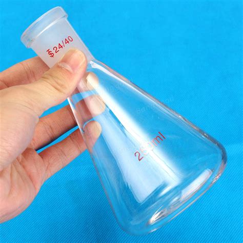 Ml Glass Erlenmeyer Flask Chemistry Conical Bottle Laboratory