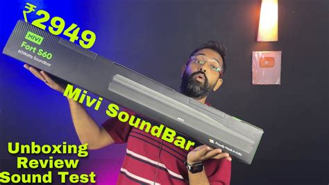 Mivi Fort S60 Soundbar With 2 In Built Subwoofers Unboxing Review YouTube