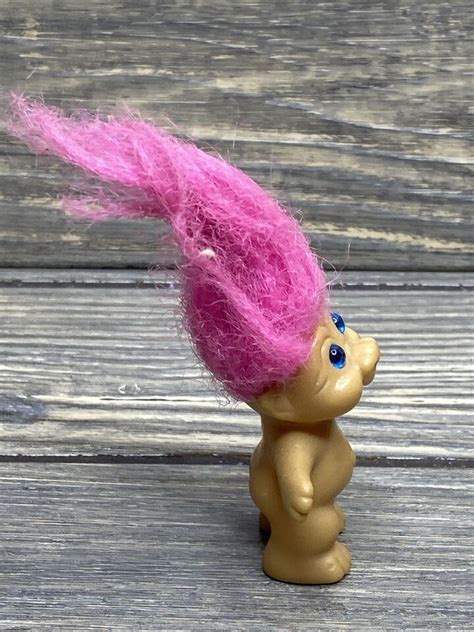 Vintage Troll Doll Pink Hair Made In Korea 4” Ebay