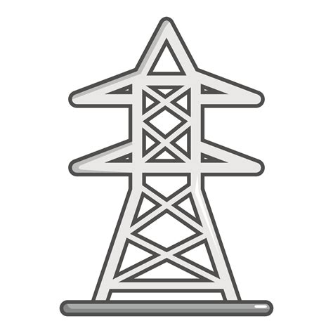 Icono De Torre Eléctrica Estilo De Dibujos Animados 15070357 Vector En Vecteezy