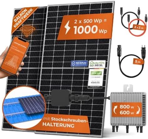 Solarway Balkonkraftwerk W Komplett Steckdose Mit Kwh Anker