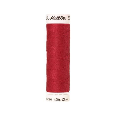 Bobine Fil Seralon Mettler Amann Polyester 100m Rouge 0102