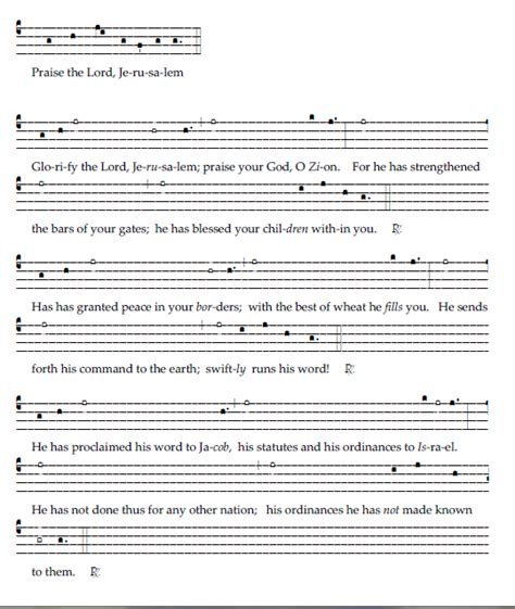 Responsorial Psalm for Corpus Christi Chant Café