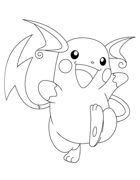 Alolan Raichu Coloring Pages