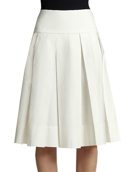 Box Pleated Skirt With Yoke Elizabeths Custom Skirts Pleated Skirt