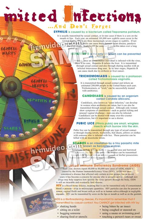 Sexually Transmitted Infections Folding Display Human Relations Media K 12 Video And