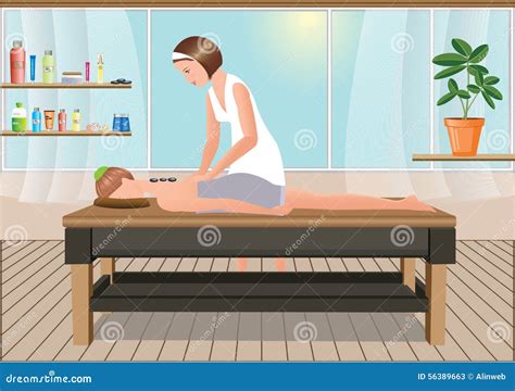 Masseuse Performs Stock Illustrations 1 Masseuse Performs Stock