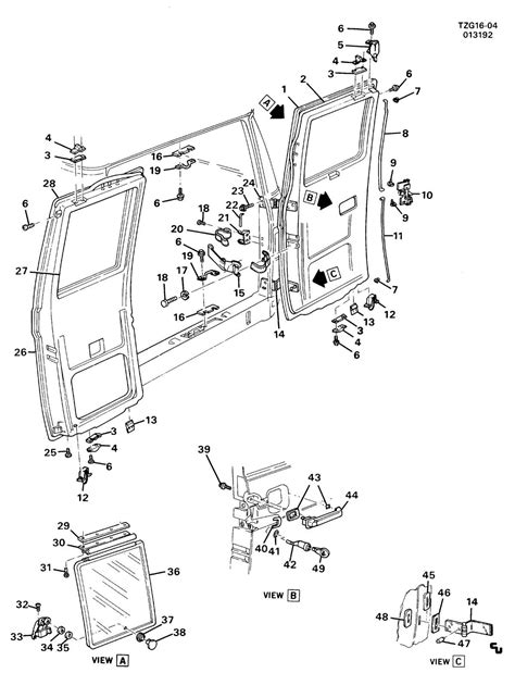 Exploring The Components Of A Chevy Express Side Door A Diagram