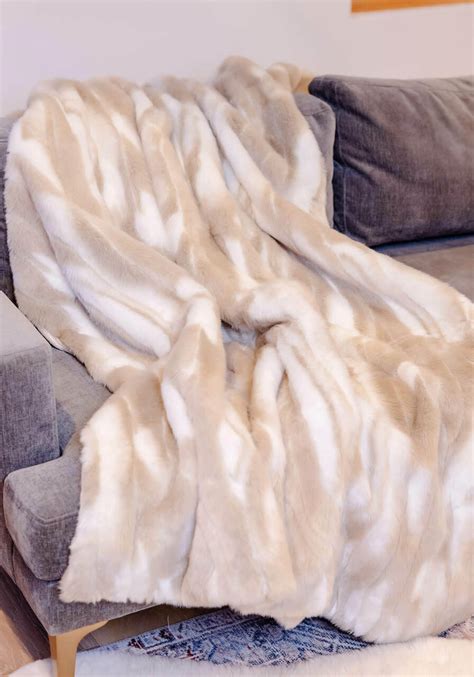 Signature Series Vintage Leopard Faux Fur Throws