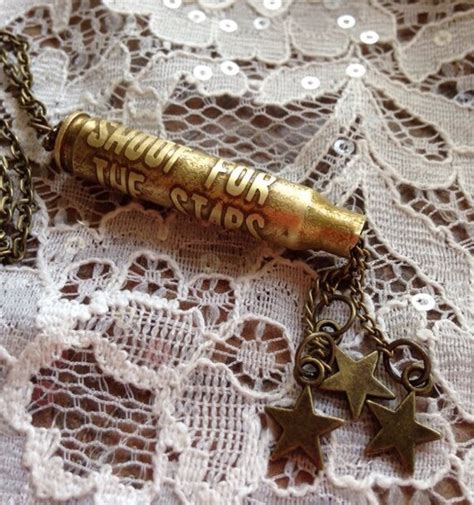 Shoot For The Stars Etched Bullet Pendant by ShotThruTheHeart