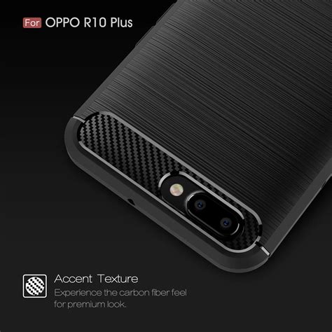 Caso Del Tpu Para El Caso Oppo R10 Plus Funda De Fibra De Carbono Para Oppo R 10 Casos De