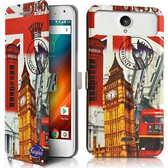 Etui De Protection Motif Za Ref A Pour Smartphone Orange Doro