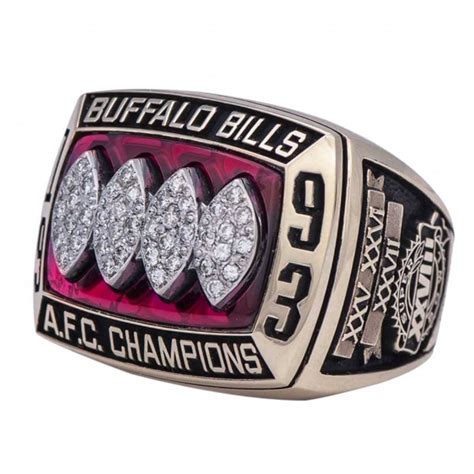 1993 Buffalo Bills Afc Championship Ring Gold And Silver Pawn Shop