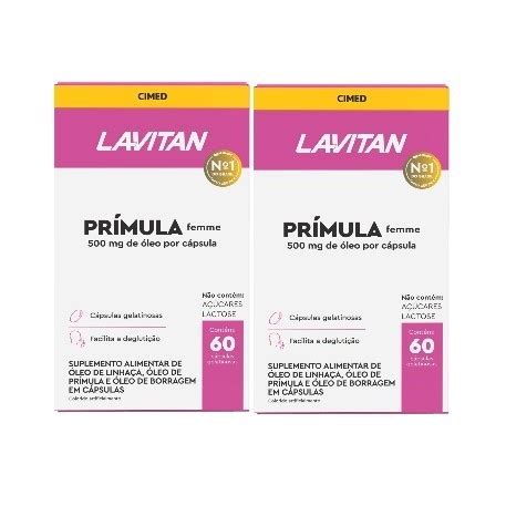 Kit X Lavitan Pr Mula Femme C C Psulas Cimed Shopee Brasil