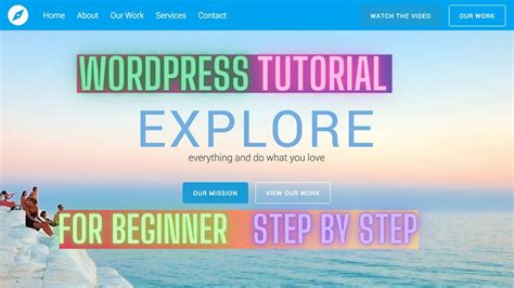 How To Make Wordpress Website Step By Step Tutorial For Beginners