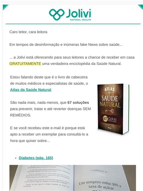 Jolivi Natural Health Autorizado Seu Livro Liberado Para Envio Milled